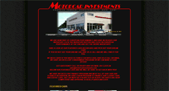 Desktop Screenshot of motorcarinvestments.com